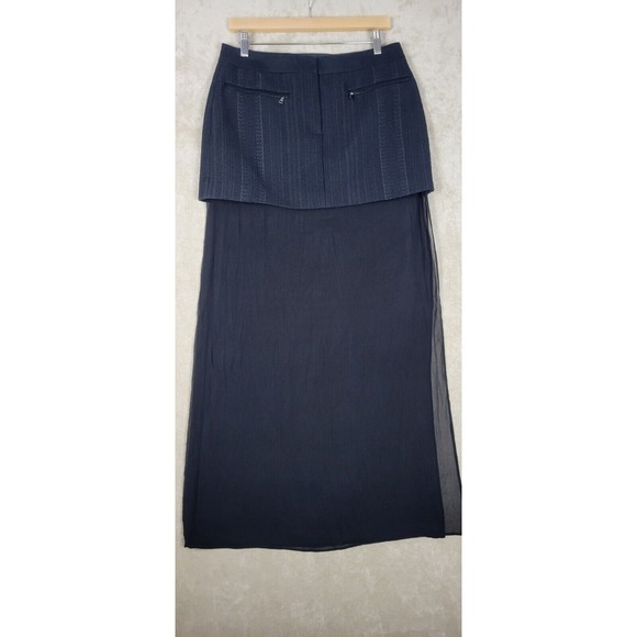 BCBGMaxAzria Black Sheer Skirt - Picture 6 of 16